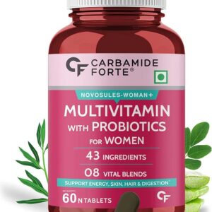 Carbamide Forte Multivitamin Tablets for Women | Multi Vitamin Women’s Wellness | Complete Multivitamin for Women with 43 Ingredients | Women Multivitamin Tablets for Energy & Health-100 Veg Tablets