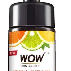 WOW Skin Science Brightening Vitamin C & Niacinamide Foaming Face Wash | For Brighter Glow | Built-in Brush for Deep Cleansing | Brightens & Evens Out Skin Tone | Face Wash for Women & Men | 150ml