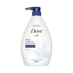 Dove Deeply Nourishing Body Wash, With Exfoliating Beads For Softer, Smoother Skin, 800 ml (Packaging May Vary)