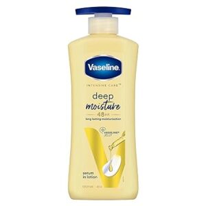 Vaseline Deep Moisture Serum In Lotion, 400 ml | Enriched with Glycerin for Nourished Soft Skin