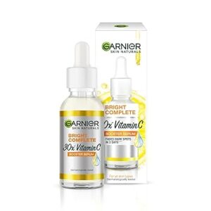 Garnier Skin Naturals, Face Serum, Increases Skin’s Glow Instantly and Reduces Spots Overtime, Bright Complete Vitamin C Booster, 30 ml