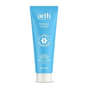 Arth Intimate Cream| Daily Soothing Moisturizer for Intimate area | Prevents Itchiness and Discomfort | Ingredients from Australia, France, Italy and Canada | Emcure Pharmaceuticals Ltd. | 30g