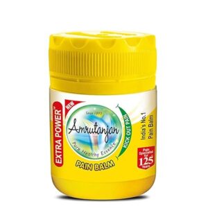 Amrutanjan Pain Balm Extra Power – 50 ml | Suitable for Headache, Stress, Cold | 100% Ayurvedic | Starts working within 1 minute.