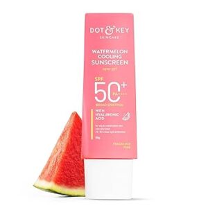 Dot & Key Watermelon Hyaluronic Sunscreen SPF 50 PA+++| for Oily, Normal & Combination Skin | UV + Blue Light Protection | Lightweight | No White Cast | Boosts Vitamin D Absorption | 50g…
