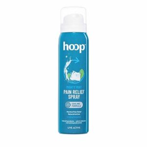 hoop Pain Relief Spray | Cryotherapy Cooling for Instant Relief from Back Pain, Leg Pain, Lumbar Pain, Knee Pain, Joint Pain, Sports Injuries, Muscle Pain | 80 g