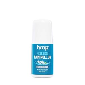 hoop Pain Relief Roll On | Cryotherapy Cooling for Instant Relief from Back Pain, Leg Pain, Neck Pain, Knee Pain, Sciata Pain, Muscle Pain, Body Pain | 50 ml