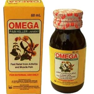 OMEGA Pain Killer Balm Relief Liniment Oil for Arthritis and Muscle Pain 60ml Imported (Pack of 1)