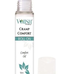 VOIISH Comfort Roll On Oil for Menstrual Cramps No More Cramps, Back Pain, Headache Rich in Ayurvedic Essential Oils & Herbs Bid Farewell to Heating Pad, and Painkillers-10 ml