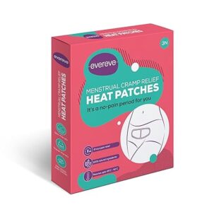 Evereve Period Pain Relief Heat Patches, Pack of 3, For Period Pain & Cramps, 100% Natural Ingredients & Portable, Instant Relief from Menstrual Pain & Lasts for 8 Hours