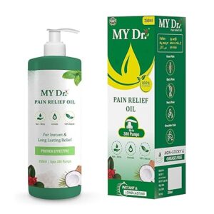 My Dr. Pain Oil (250Ml)- Relieves Joint Pains & Body Pains – Aromatic, Non-Sticky & Stain-Free.
